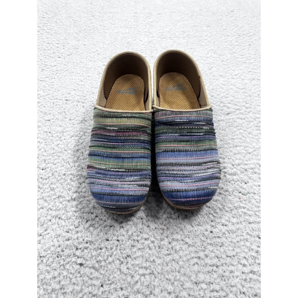 Dansko Multicolor Striped Mules - Picture 3 of 14